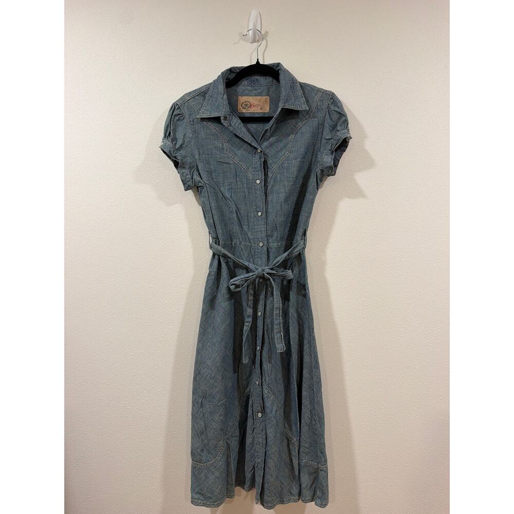 Gap 1969 denim chambray shirt dress